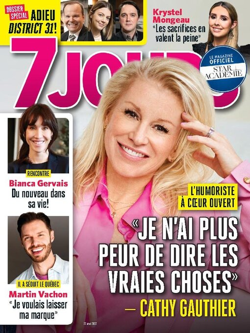 Détails du titre pour 7 Jours par TVA Publications Inc. - Disponible